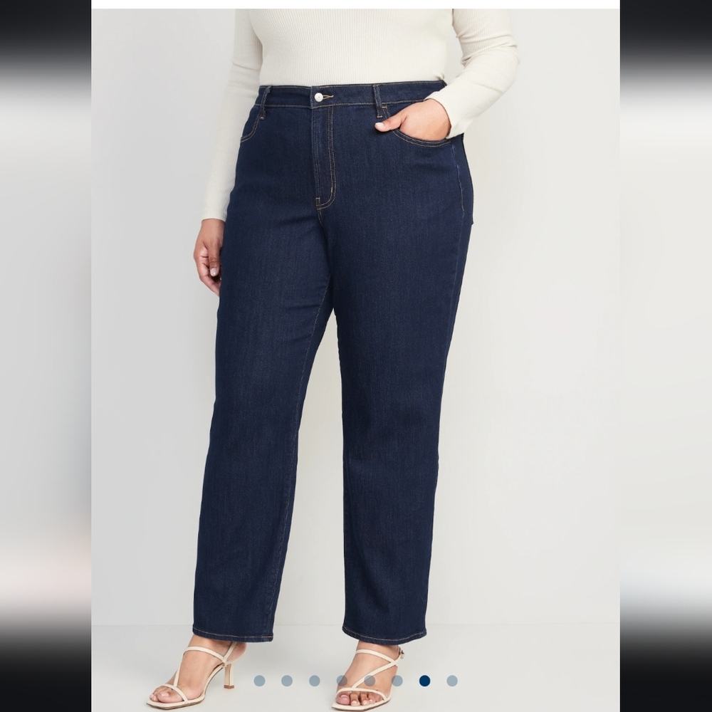 High-Waisted Wow Loose Jeans for Women Petite 16 Old Navy NWT